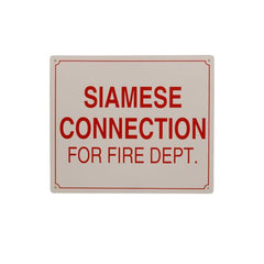 Everflow SIGN#9 RAVEN Warning. SIAMESE CONNECTION FOR FIRE DEPT. | Midwest Supply Us