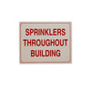 SIGN#5 | RAVEN Warning. SPRINKLERS THROUGHOUT BUILDING. | Everflow