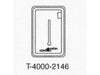 T-4000-2146 | Beige Plastic Cover-W/Thermometer. Vert. Mount with Johnson Controls Logo and 1 | JOHNSON