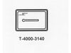 T-4000-3140 | COVER; PLASTIC; HORIZ.; THERMOMETER; WHITE | Johnson Controls