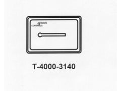Johnson Controls T-4000-3140 COVER; PLASTIC; HORIZ.; THERMOMETER; WHITE | Midwest Supply Us