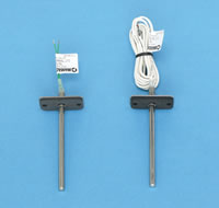MAMAC Systems TE-701-B-4-C 1000 ohm (Nickel) | Duct Temperature Sensor | Sensor Length: 8 inch | Included Wire Length: 6 feet | Midwest Supply Us