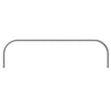 E-01551P | EVERFLOW 5' U-TYPE 1 PIECE SHOWER ROD FRAME *Mounting Kit Sold Separately* E-01551P-S | Everflow