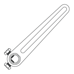 KMC Controls VTD-1405 Accessory: Crank Arm, 1/2" Slotted, Long, Pack of 5 | Midwest Supply Us