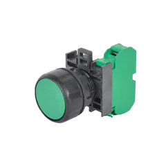 C3 Controls W22PB-FG-10 W22PB-FG-10 - W22 PB, Flush Cap Green, 1 NO Contact | Midwest Supply Us