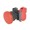 W22PP-MR-11 | W22PP-MR-11 - W22 PP, 40mm Mush Cap Red, 1 NO / 1 NC | C3 Controls