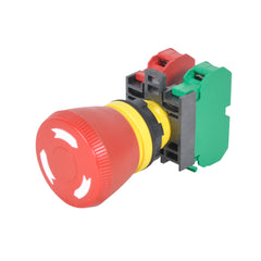 C3 Controls W22PTR-MR-10 W22PTR-MR-10 - W22 PTR, Black Housing, 40mm Red Cap, 1 NO | Midwest Supply Us