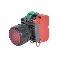 C3 Controls W22PTT-FM24LG-EG W22PTT-FM24LG-EG - W22 Push-To-Test PL, 24V FV, LED GN, Extended Lens Green | Midwest Supply Us