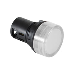 C3 Controls W22UNR-24LW-WNLC W22UNR-24LW-WNLC - 22mm Unibody Non-relampable LED Light, 24V AC/DC, White LED, Clear UNR Lens | Midwest Supply Us