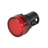 W22UNR-24LW-WNLR | W22UNR-24LW-WNLR - 22mm Unibody Non-relampable LED Light, 24V AC/DC, White LED, Red UNR Lens | C3 Controls