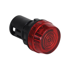 C3 Controls W22UNR-24LR-WLR W22UNR-24LR-WLR - 22mm Unibody Non-relampable LED Light, 24V AC/DC, Red LED, Red Extended Lens | Midwest Supply Us