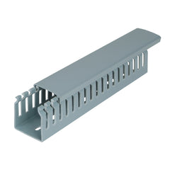 C3 Controls WD-B25X40N WD-B25X40N - WD2 (SPQ 36) Wiring Duct & Cover, W: 25mm (0.98") x H: 40mm (1.57"), Narrow (Thin) Slot, Grey Pack of 36 | Midwest Supply Us