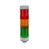 WTL-50P3-MCDAFS3 | WTL-50P3-MCDAFS3 - Ser B, BTO, World Tower Light, 50mm Diameter, Direct Plastic Base, 24V AC/DC, 2 Tier Assembly, Continuous LED Light Module Amber, Sound Module - Intermittent. | C3 Controls