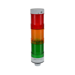 C3 Controls WTL-50P3-MCFCADS3 WTL-50P3-MCFCADS3 - World Tower Light, 50mm, Direct-Mount Base, 24V AC/DC, Amber LED Light Module with Clear Lens – Flashing, Sound Module - Continuous | Midwest Supply Us