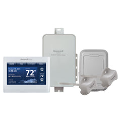 Resideo YTHX9421R5127WW WHITE FRONT/WHITE SIDES PRESTIGE 2-WIRE IAQ KIT WITH REDLINK TECHNOLOGY.RESIDENTIAL OR COMMERCIAL USE. 7 DAY PROGRAMMABLE. UP TO 4H/2C HEAT PUM P OR UP TO 3H/2C CONVENTIONAL | Midwest Supply Us