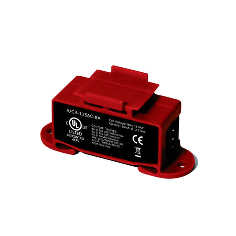 ACI A/CR-115AC-8A Current Relay | Coil Rating: 80-132 VAC | 50/60 Hz | 5.35 mA @ 115 VAC | Midwest Supply Us