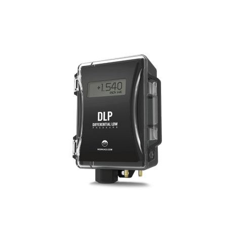 ACI A/DLP-010-W-U-D-A-3 Differential Pressure Sensor Transducer | 0-10" | +/- 1" to 10" w.c. | Pitot Tube | Din Rail | LCD | Midwest Supply Us