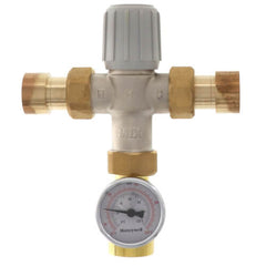 Resideo AM102-USTG-1LF 1" LowLead TMV 70-145F,Union+TmpGauge | Midwest Supply Us