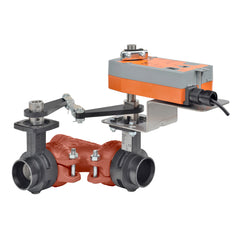 Belimo F750VIC+AFX24-MFT-X1 Butterfly Valve | 2" | 3 Way | 115Cv | w/ Spring Return | 24V | MFT | Midwest Supply Us