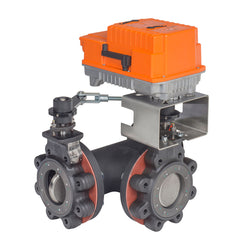 Belimo F7100-300SHP+PKRXUP-MFT-T Butterfly Valve | 4" | 3 Way | 435 Cv | w/ Electronic Fail-Safe | 24 -240V | MFT | SW | NEMA 4XH | Midwest Supply Us