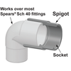 S0304-10 | 1 PVC PIPE EXTENDERS CLASS 200 | (PG:894) Spears