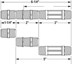Spears M481-007 3/4X6 FOUR-IN-ONE CUT-OFF NIPPLE MPT | Midwest Supply Us