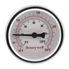 Resideo GS250 2 1/2 IN. THERMOMETER WITH WELL. 32-250F TEMP. RANGE. STEEL CASE, BRASSWELL. | Midwest Supply Us