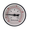 GT162 | 2 1/2 IN. THERMOMETER WITH WELL. 32-250F TEMP RANGE. STEEL CASE, BRASS WELL. | Resideo