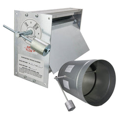 iO HVAC Controls BH-09 Round 9" Horizontal Bypass Damper | Midwest Supply Us