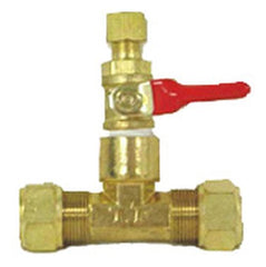 Everflow IMV78-NL RAVEN Ice Maker/Humidifier Valve - 7/8 OD comp / 3/4" Sweat end - 1/4" OD Ball Valve Lead Free RAVEN# R1351-NL | Midwest Supply Us