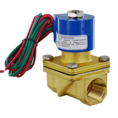 GC VALVES LLC S211GF02N5EG5 120v 3/4" NPT. 2 Way N.C. Brass Solenoid Valve 150 PSI Max 4 PSI Min 180F | Midwest Supply Us