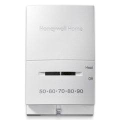 HONEYWELL RESIDENTIAL T822K1000 Premier White 24v 2 Wire Mercury Free Heat Only Vertical Mount Single Stage Thermostat With System Switch & Positive Off No Fan Switch Switch 50-90F | Midwest Supply Us