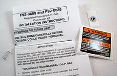 WHITE-RODGERS F92-0659 Natural To Regulated LP Gas Conversion Kit For Use On Single Stage 36C D E F G H J Valves. Regulation Range 7.0 " to 12.0" W.C. | Midwest Supply Us