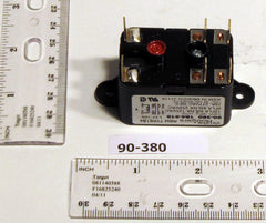 WHITE-RODGERS 90-380 Fan Relay Type 184 24 Vac Coil 50/60 Hz Spno/spnc. Coil Data: 77 Ohms Dc Resistance ma (nominal) 3 Va (nominal) 4 Va (inrush) | Midwest Supply Us