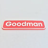 0161R00092 | Nameplate Goodman Replaces 0161R00009P (m10) | GOODMAN PARTS