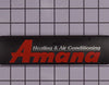 0161R00087 | Nameplate Amana Logo Replaces 0161R00010P (m10) | GOODMAN PARTS