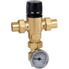 521619A | 3-way Mixing Valve w/ Adaptor and Gauge Low-lead Brass 1