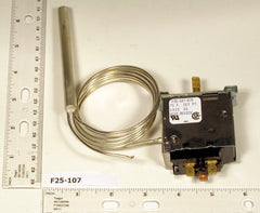 ROBERTSHAW F25-107 SPDT Defrost Termination/Fan Delay Control 40-75F With 60" Cap. Replaces F25-102 F25-209 & F25-210 | Midwest Supply Us