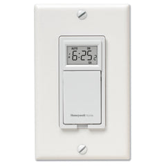 HONEYWELL RESIDENTIAL PLS730B1003 120v Econoswitch TM Weekly/Daily 7 Day Programmable Wall Switch Timer For All Types Of Lighting And Motors Up to 1 HP Up To 7 On/Off Programs Per Day Replaces TI033 T1033 | Midwest Supply Us