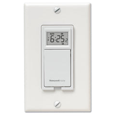 HONEYWELL RESIDENTIAL PLS730B1003 120v Econoswitch TM Weekly/Daily 7 Day Programmable Wall Switch Timer For All Types Of Lighting And Motors Up to 1 HP Up To 7 On/Off Programs Per Day Replaces TI033 T1033 | Midwest Supply Us