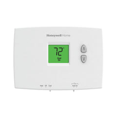HONEYWELL RESIDENTIAL TH1110DH1003 24v/Millivolt Single Stage Dual Powered Focus Pro 1000 Digital Non Programmable Conventional/Heatpump Horizontal Mount Thermostat With Backlit Display 1H-1C 40-90F | Midwest Supply Us