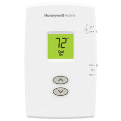 HONEYWELL RESIDENTIAL TH1110DV1009 24v/Millivolt Single Stage Dual Powered Focus Pro 1000 Digital Non Programmable Conventional/Heatpump Vertical Mount Thermostat With Backlit Display 1H-1C 40-90F | Midwest Supply Us