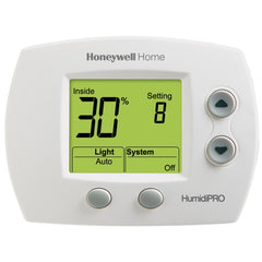HONEYWELL RESIDENTIAL H6062A1000 24v Premier White HumidPro Digital Humidity/Dehumidity Control Wall Or Duct Mount Includes Outdoor Sensor Manual Mode: 10% to 90% RH% (Adjustable) Auto Mode: 10% to 60% RH% (35% Default) Replaces H600 | Midwest Supply Us