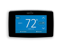 WHITE-RODGERS 1F95U-42WF 24v Sensi Touch Smart Thermostat White. Smart Home Compatible with Apple HomeKit Amazon Alexa Google Assistant and SmartThings. Features Geofencing Smart Alerts Universal Single Stage Multi-Stage (2H/ | Midwest Supply Us