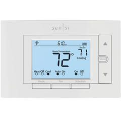 WHITE-RODGERS 1F87U-42WF 24v WIFI Sensi Single/Multi Stage Programmable/Non Programmable Dual Powered Thermostat With Geofencing Up To 4H-2C 50-99F No Common Wire Required For Most Applications Replaces 1F86U-42WF | Midwest Supply Us