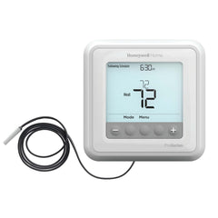 HONEYWELL RESIDENTIAL TH6100AF2004 24v T6 Pro Single Stage Heat Only Hydronic Programmable Thermostat Includes AQ12C20 Optional Floor Sensor 40-90F | Midwest Supply Us