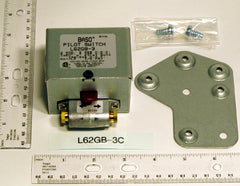 BASO GAS PRODUCTS L62GB-3C 120/240VAC Pilot Switch Manual Reset W/100% Shutoff Nat/LP 1/2 PSI | Midwest Supply Us