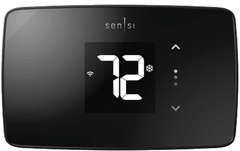 WHITE-RODGERS 1F76U-22WFB 24V Sensi Lite WIFI Smart Thermostat Conventional/Heat Pump (2H/1C) 7 Day Or Non Program Auto Changeoever Early Start Keypad Lock Out | Midwest Supply Us