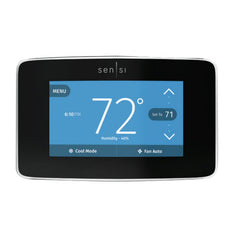 WHITE-RODGERS 1F95U-42WFB 24v Sensi Touch Smart Thermostat Black. Smart Home Compatible with Apple HomeKit Amazon Alexa Google Assistant and SmartThings | Midwest Supply Us