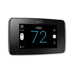 WHITE-RODGERS 1F96U-42WFB 24v Sensi Touch 2 Smart Thermostat Black Works with Sensi Room Sensors Remote Access Via Smartphone Tablet or PC | Midwest Supply Us